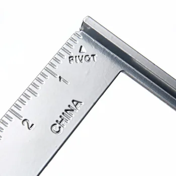 7 inch din Aluminiu Căprior Triunghi Conducător 18x18x25cm de Argint Pentru Dulgher Încadrare Instrument de Măsurare