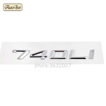 730LI 740LI 745LI Scrisoare Numărul Chrome Emblema, Insigna Autocolant Auto Accesorii Pentru BMW Seria 7 F01 F02 E23 E32 E38 E65 E66 E67 E68