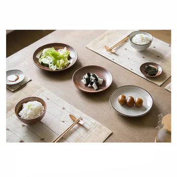 7pcs/set Japonia stil de Promovare ceramice procelain cină set ALBASTRU TACAMURI INCLUD CASTRON PLACA 7 piese iubitorii de cină set
