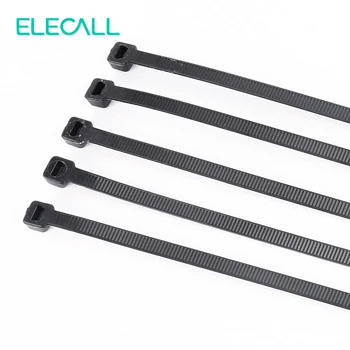 8*300mm Auto-Blocare Nailon Cablu 250Pcs/Pachet Cablu Zip Lega Bucla Legături Pentru Cabluri Tidy Negru