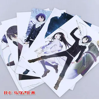 8 buc/set Noragami poster yato / Hiyori / Yukine Anime postere pentru pereti 42x29cm transport gratuit