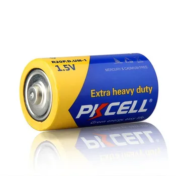 8Pcs*PKCELL R20P D Dimensiunea de 1,5 V celule Uscate Carbon-Zinc Baterie Super Heavy Duty Baterie Uscată Baterii pentru Lanterne