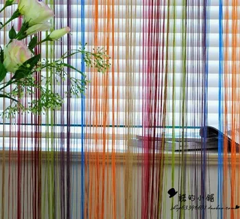 95 * 200cm Linie Cortina de Interior Decor de lux Hotel draperii Multicolore opțional