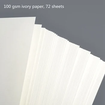 A4 Umplere Hârtie cu 4 găuri Organizator interior actele căptușite pagini pagini Simple de 72 de foi 100 gsm notepad carte notebook-uri reviste