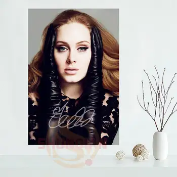 Adele Poster Personalizat din Satin poster de imprimare tesatura pânză de perete poster de imprimare de Mătase, Tesatura de Imprimare