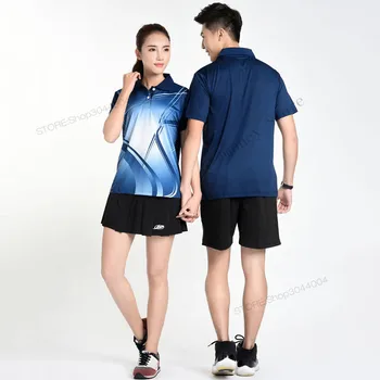 Adsmoney badminton costum de bărbat/femei tenis de masă jersey haine respirabil uscat rapid cu mâneci scurte sport fitness Sport uzura
