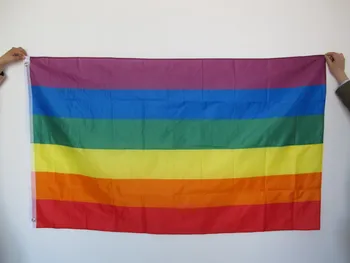 Aerlxemrbrae Steag Curcubeu 3x5 FT Poliester Steagul Gay Pride Pace Steaguri LESBIENE MÂNDRIE PACE Fanioane cu Steagul