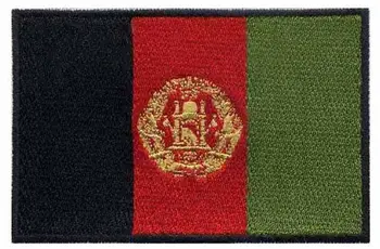 Afganistan Flag patch-uri brodate/fier pe transfer Gratuit de transport maritim