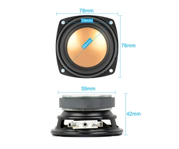 Aiyima 2PC Audio Difuzor 3 Inch 20W 4Ohm Gamă Completă Bass Boxe Multimedia Difuzor Audio Desktop DIY