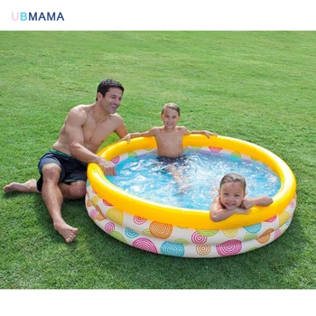 Aleatoare model geometric trei straturi de plastic piscina gonflabila de familie piscină mare, piscină, bazin