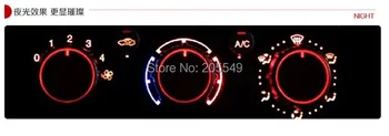 Aliaj de aluminiu aer condiționat butonul de AC Buton Condiționat căldură control Comutator buton pentru Hyundai Verna 3pcs / set