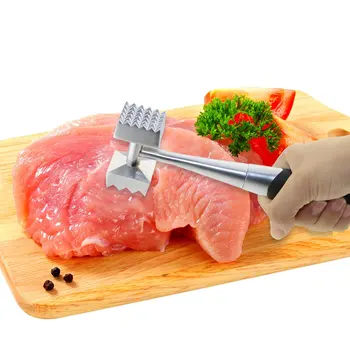 Aliaj de Zinc Bătător de Carne, Carne de Pui Ciocan Bătător Instrument cu Mâner Cauciuc