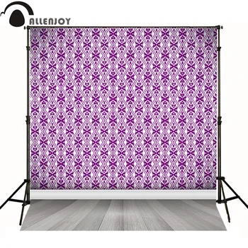 Allenjoy fundaluri de fotografie de epocă florale de interior violet de lux elegante, fundaluri pentru studio foto vinil bokeh royal