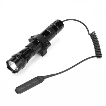AloneFire 501C Tactice Lanterna LED-uri Lanterna Portabil Rezistent la Apă Lampa pentru Sport in aer liber+aplicare de montare+de la distanță comutator de presiune