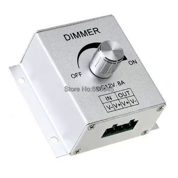 Aluminiu Caz DC12V 24V 8A Singur Canal Buton Dimmer Controler Pentru 5050 3528 2835 5630 3014 Singură Culoare LED Strip Lumina