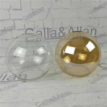 Amber/clar minge de sticlă umbra D200mm DIY de iluminat cu abajur con pandantiv de sticlă umbra lumina Proiecta propriile lumina umbra de sticlă