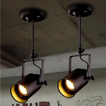 American Lumini Plafon pentru living dormitor hol modern lampă de tavan industriale negru lamparas de techo corpuri de iluminat