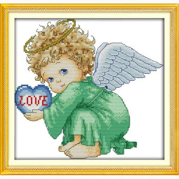 Angel baby boy DIY Artizanat lucrate Manual la Gherghef Broderie Numărat cruciulițe Kituri 11CT Tipărite schema de Cusaturi de Decor Acasă