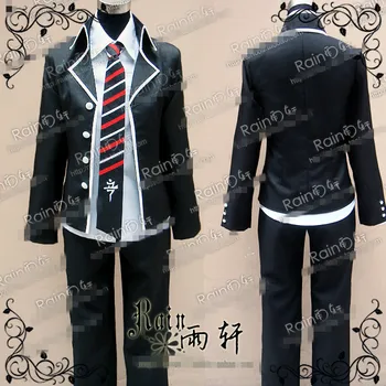 Ao no Exorcist Rin Okumura Cosplay Costum de Halloween Uniformă Tinuta Strat+Pantaloni+Cravata+Camasa Custom-made
