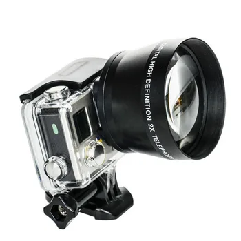 Aparat foto DSLR Accesorii Obiectiv cu Zoom HD Super-Teleobiectiv Universal 52mm Profesional Digital aparat de Fotografiat Lentilă pentru Gopro pentru Xiaoyi