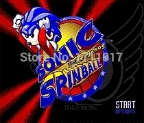 Ariciul Sonic Spinball 16 biți MD Carte de Joc Pentru Sega Mega Drive Pentru Genesis
