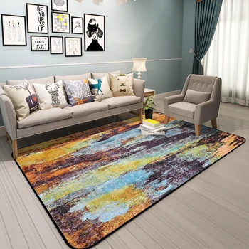 Arta Abstractă Covoare Și Covoare Pentru Casa Living Colorate Covoare Pentru Dormitor Anti-Alunecare Masă De Cafea Floor Mat Covor Vestiar