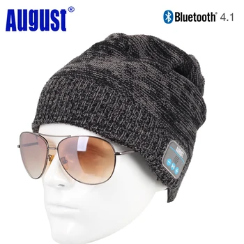 August EPA20 Bluetooth Capac Iarnă Beanie Hat cu difuzoare Stereo și Microfon Wireless Căști Căști pentru Sporturi în aer liber