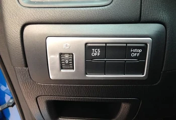 Auto inerior accesorii, întrerupător buton capitonaj,interior styling auto pentru Mazda CX-5 ÎN ,ABS cromat , transport gratuit