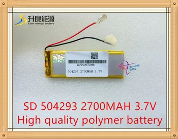 Baterie tabletă Litru de energie baterie 3,7 V litiu-polimer baterie 504293 2700mAh instrument de navigare baterii reîncărcabile