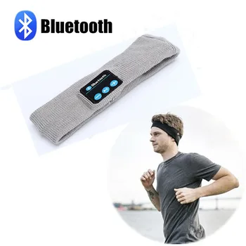 BBGear Wireless Bluetooth pentru Căști de Tricotat Muzica Headband set de Căști cu Microfon pentru iphone7 8 Rulează Yoga, Gimnastică, Sport de Somn Căști
