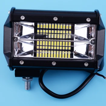 Beler 12V 72W LED Light Bar 5 inch Locului de întâlnire Lumina de Lucru Condus de Ceață Lumina de Drum de Iluminat pentru Masina Jeep Camion SUV Barca Marine