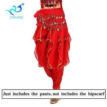 Belly Dance Profesionist Costum De Pantaloni De Dans Indian Pantaloni Lungi Bellydance Performanță Bollywood Sifon Elastic Betelie