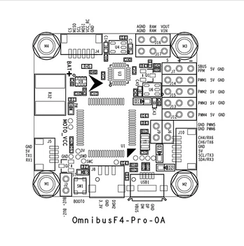 Betaflight OMNIBUS F4 Pro (V2) de Control al Zborului Built-in OSD / BEC pentru FPV Racing Drona Quadcopter DIY