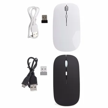BGEKTOTH Calitate de Top 2.4 Ghz Wireless Mouse USB Reîncărcabilă Tăcut, Mut Slim Optical Mouse-ului Pentru Laptop averatec PC