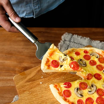 Bicarbonat de Instrumente de Înaltă Calitate Durabil cortador de Pizza cutter Lopata Cutit din Otel Inoxidabil Avansat se Ocupă de Tort restaurant