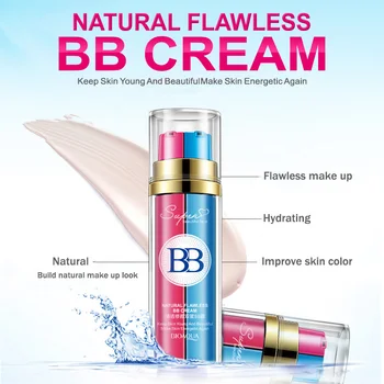 BIOAQUA Brand-ul 2 În 1 Bază de Machiaj BB Cream Primer fond de ten Make Up Impecabil Maquiagem Albire Cosmetice Corector Gol Machiaj