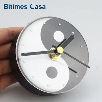Bitimes Yin Yang Ceas De Perete Magneti De Frigider Ceas Frigider Fengshui Noroc Portabil Imanes Decor Acasă Cultura Chineză