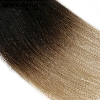 Black Pearl Pre-Colorate Ombre Păr Uman Pachete 4PC Remy apoi drept Extensii de Par Ombre Blond a Părului Brazilian Țese Pachete