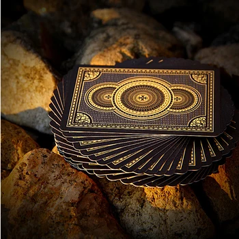 Blazon de Aur Plastic Carti de Joc Aurit Placat cu Aur Largă de Cărți 88*63mm italiană Cărți de Poker