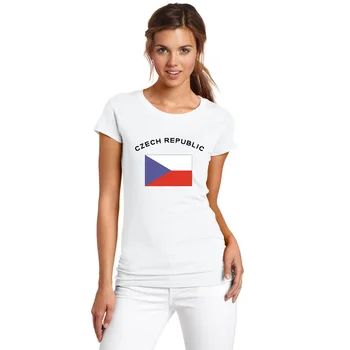 BLWHSA CEHĂ Drapelul Național Tipărite Fanii Majorete Femei T-Shirt Cupei Europene de Vara Tricouri Femei