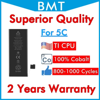 BMT Original 10buc/lot de Calitate Superioara, Cobalt Celulă TI CPU 0 ciclul 1510mAh 3.7 V Baterie pentru iPhone 5C inlocuire