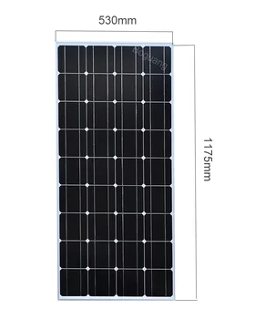 BOGUANG Panou Solar China 100W Siliciu Monocristalin 18V 1175x530x25MM Dimensiunea de calitate Superioară baterie Solara Casa de Energie Solară China