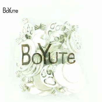 BoYuTe (40 Piese/Lot) 21*28 MM Placate cu Argint Antic Metal Labă de Urs de Imprimare Farmece Pandantiv Bijuterii pe care le găsim pentru a Face Bijuterii