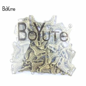 BoYuTe (50 Buc/lot) 18*18MM Moda Vintage Patina pe Gheață Farmece Pandantive Metalice Diy Consumabile se potrivesc Coliere Bratari Bijuterii