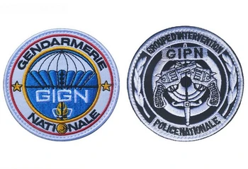 Broderie GIGN Petic de Pânză GIPN Tactice Insigna Cârlig Bucle Militare Banderola Armata Brassard Franța Umăr Emblema
