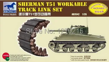 Bronco AB3542 1/35 Sherman T51 Funcțional Urmări Link-ul de Set