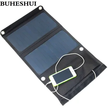 BUHESHUI 14W Pliabil Solar Incarcator Solar Mobile Charger Pentru iphone Încărcător de Baterie Solara Panouri Solare Sunpower Transport Gratuit