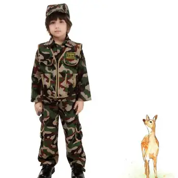 Băieții Forță Specială Haine Armata Costum Copii de vânzare fierbinte rol de Camuflaj Uniforma de Halloween Carnaval Copii Cosplay