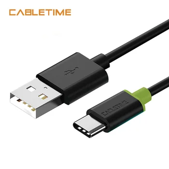 Cabletime USB de Tip C Cablu USB 2.0 Tip C USB 3.1 C Cablu de Date Rapid de Cablu pentru Macbook,Xiaomi,Samsung,Laptop,Oneplus2 N036