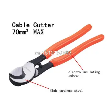 Cablu Cutter Taie Pana La 70mm2 Tăietor de Sârmă Făcut Cu Duritate Mare din Oțel